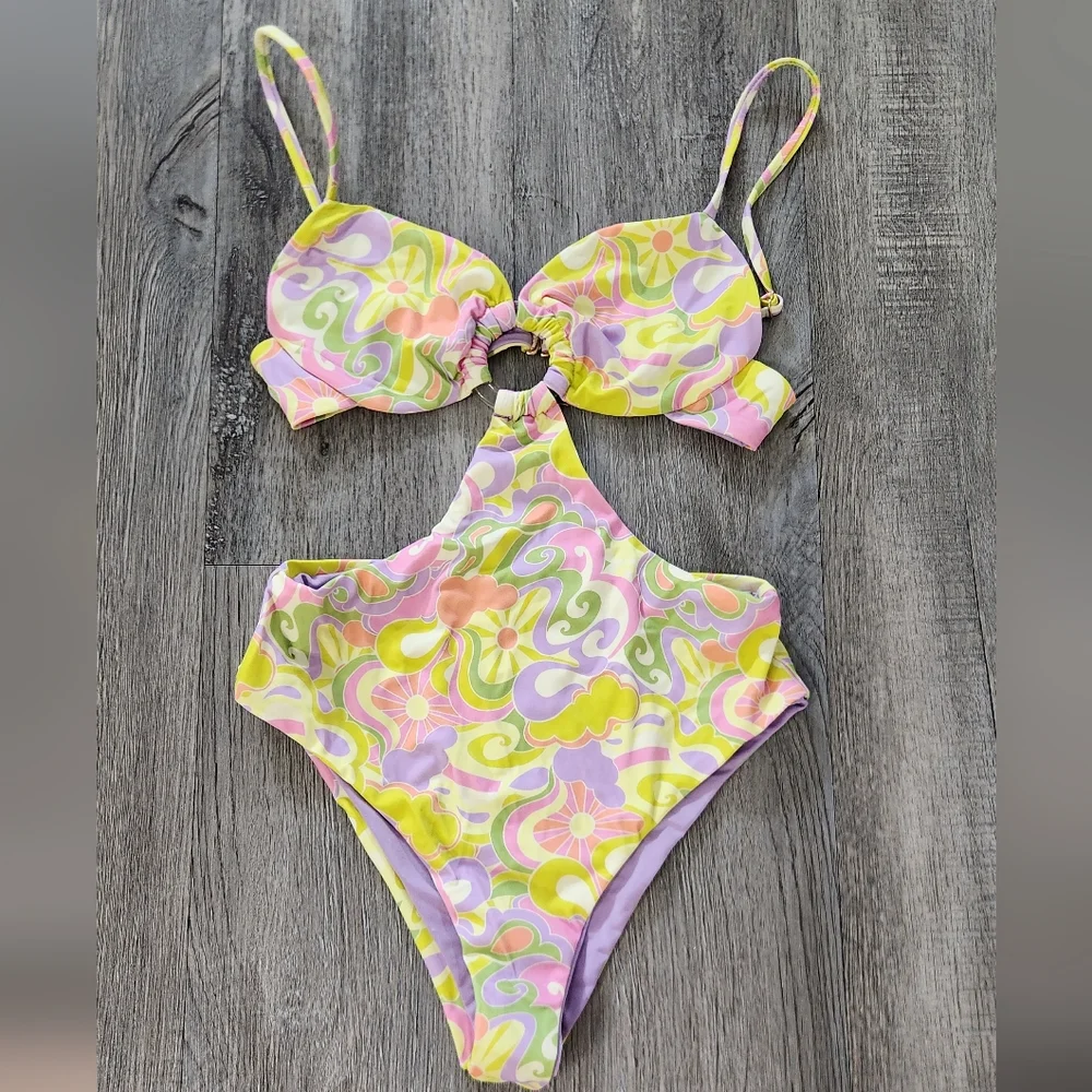 New!Beach Riot Kirsten  One‎ Piece Cut-out Swimsuit